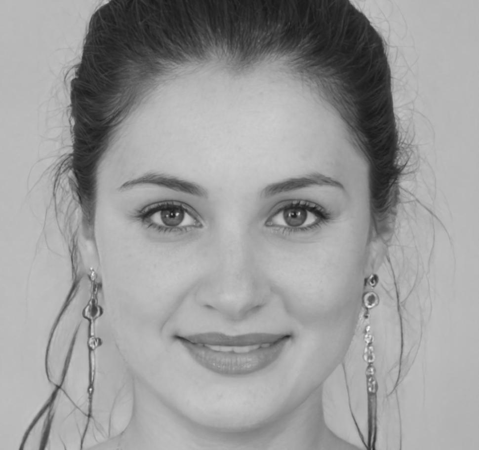 Zufriedene Kundin